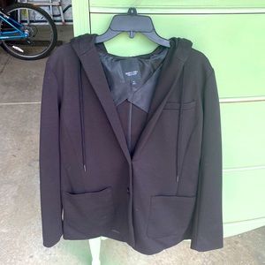Vera Wang Black Blazer with Hood